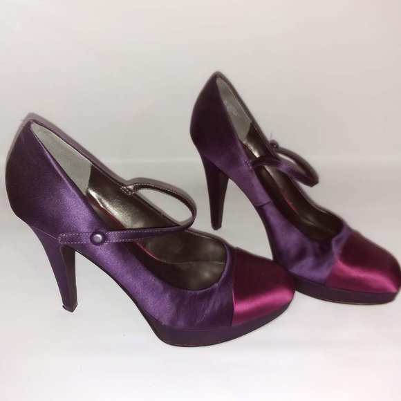 Nine West NWVASCA Satin Look Heels Size 7.5 - Picture 2 of 7
